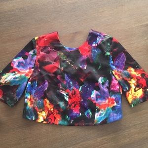 H&M Floral Crop Top